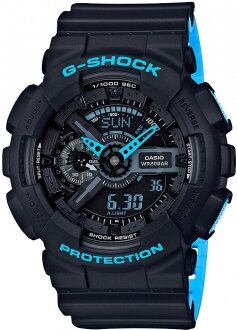 Casio G-Shock GA-110LN-1ADR Siyah / Mavi / Siyah Kol Saati kullananlar yorumlar